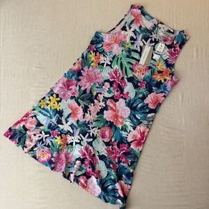 Tommy Bahama Darcy Perfectly Paradise Dress XL Tropical Floral Navy SW622371 NWT